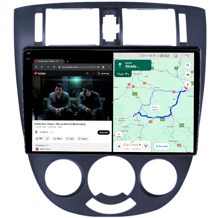 Navigatie dedicata Chevrolet Lacetti 2004-2013, 4GB RAM 64GB ROM, Quadcore, Android 14, Display QLED 1K 10", DSP, Carplay&Android Auto, Suport camere AHD [4]