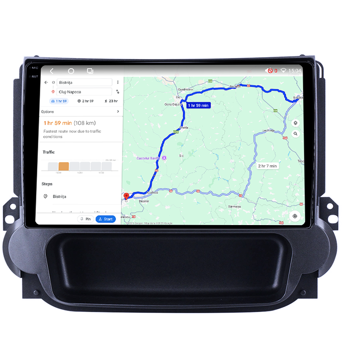 Navigatie dedicata Chevrolet Malibu 2012-2015, 4GB RAM 64GB ROM, Octacore, Android 14, Display QLED 1K 9", Carplay&Android Auto, SIM 4G, Ventilator Activ [4]