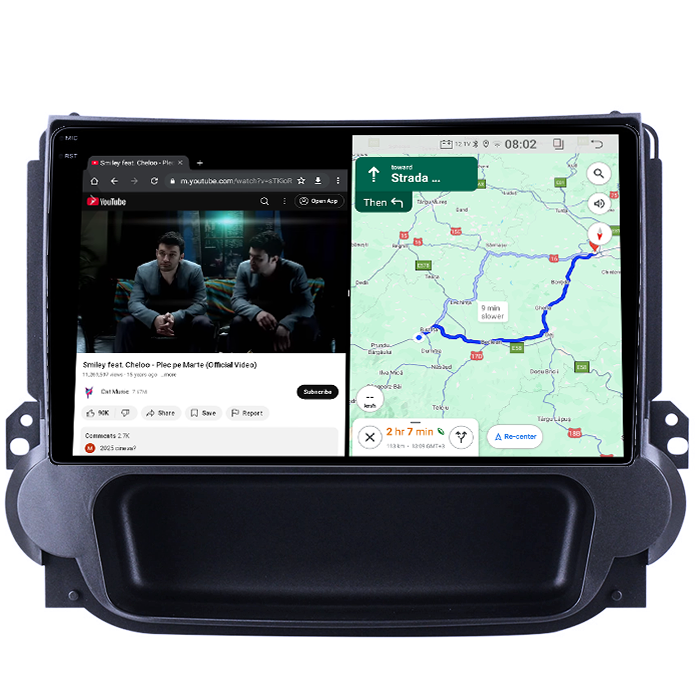 Navigatie dedicata Chevrolet Malibu 2012-2015, 4GB RAM 64GB ROM, Quadcore, Android 14, Display QLED 1K 9", DSP, Carplay&Android Auto, Suport camere AHD [4]