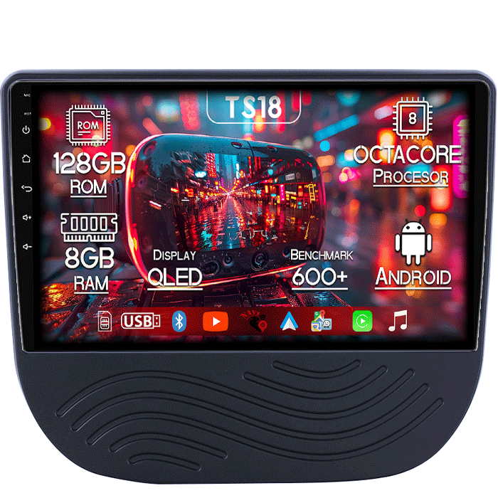 Navigatie dedicata Chevrolet Malibu XL 2016-2018,8GB RAM 128GB ROM, Octacore, Platforma TS18, Android 13, Display QLED 9”, Suporta camera 360º, DSP, Carplay&Android Auto, SIM 4G, Ventilator Activ [1]