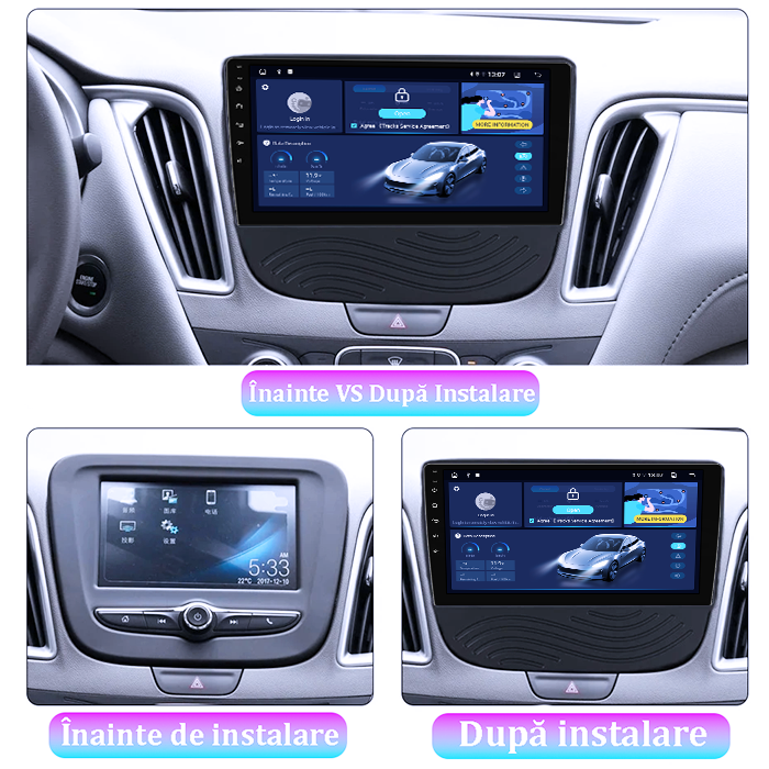 Navigatie dedicata Chevrolet Malibu XL 2016-2018, 4GB RAM 64GB ROM, Quadcore, Android 14, Display QLED 1K 9", DSP, Carplay&Android Auto, Suport camere AHD [5]