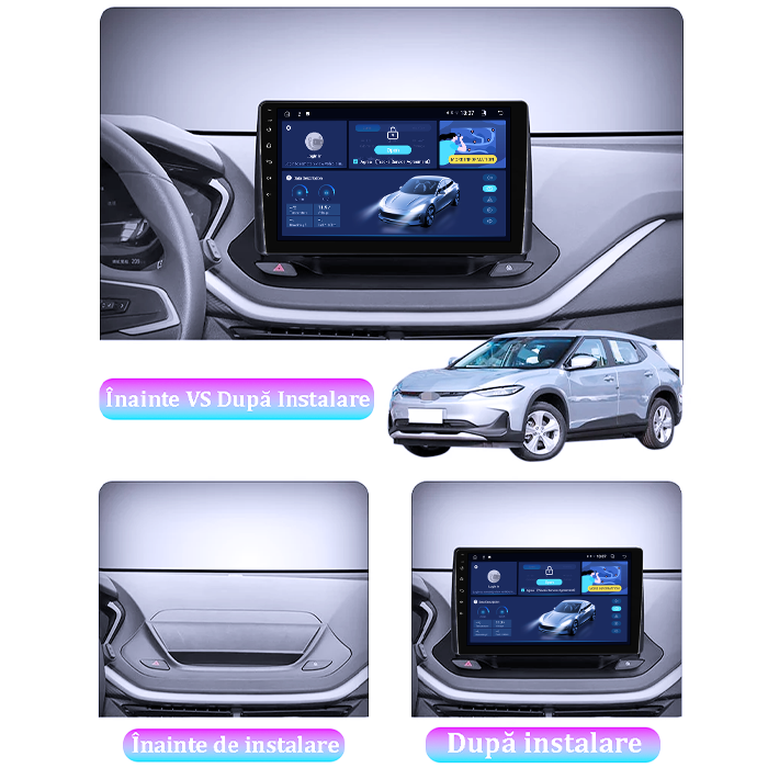 Navigatie dedicata Chevrolet Menlo 2020-2022, 4GB RAM 32GB ROM, Octacore, Android 14, Display QLED 9", DSP, Carplay&Android Auto, SIM 4G, Bluetooth, Ventilator Activ [2]