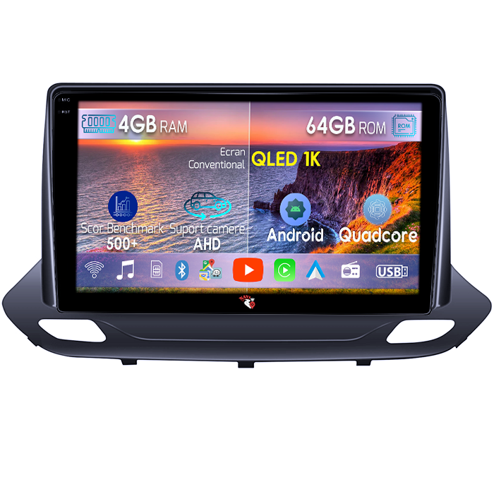 Navigatie dedicata Chevrolet Menlo 2020-2022, 4GB RAM 64GB ROM, Octacore, Android 14, Display QLED 1K 9", Carplay&Android Auto, SIM 4G, Ventilator Activ [1]
