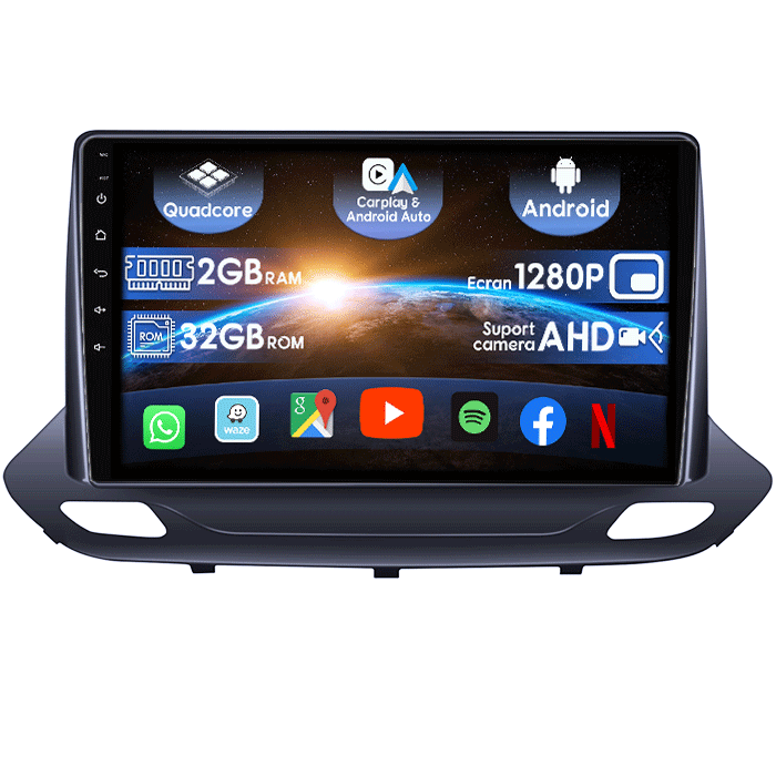 (Resigilata) Navigatie dedicata Chevrolet Menlo 2020-2022, Android 13, Wireless Carplay si Android auto 2 GB RAM 32 ROM, Display IPS, 9 inch, Microfon Extern, Full HD [1]