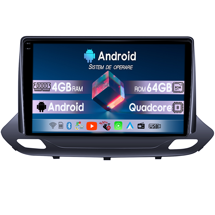Navigatie dedicata Chevrolet Menlo 2020-2022, 4GB RAM 64GB ROM, Quadcore, Android 14, Display QLED 1K 9", DSP, Carplay&Android Auto, Suport camere AHD [1]