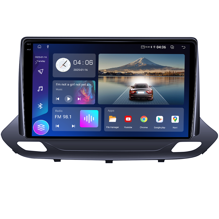 Navigatie dedicata Chevrolet Menlo 2020-2022, 4GB RAM 64GB ROM, Quadcore, Android 14, Display QLED 1K 9", DSP, Carplay&Android Auto, Suport camere AHD [2]