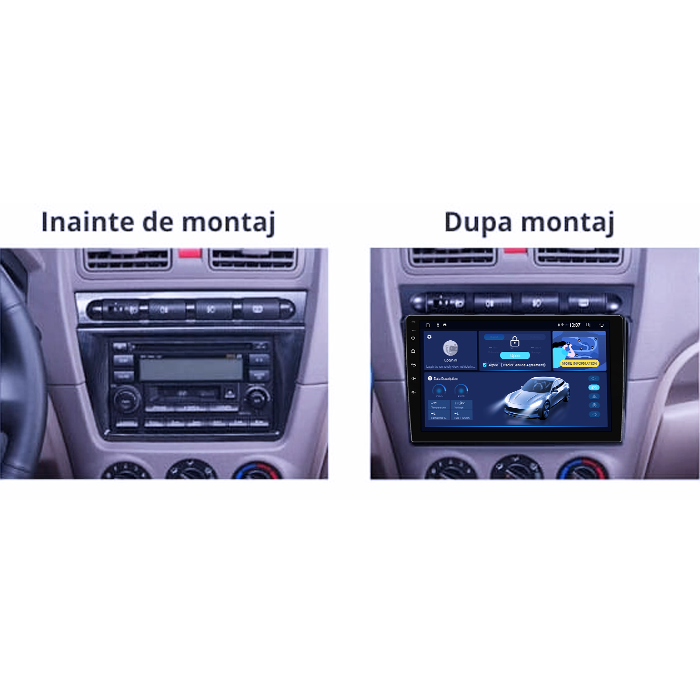 Navigatie dedicata Kia Picanto 2004-2007, 12GB RAM 256GB ROM, Android 14, Rezolutie 2K, Display QLED, 9", DSP, Carplay, Android Auto, Internet, Youtube, Waze, Wi Fi, USB [5]