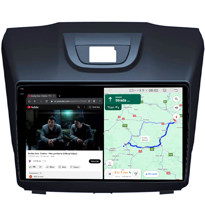 Navigatie dedicata Chevrolet S10, Isuzu D-Max, Holden Colorado 2014-2018, 4GB RAM 64GB ROM, Quadcore, Android 14, Display QLED 1K 9", DSP, Carplay&Android Auto, Suport camere AHD [4]