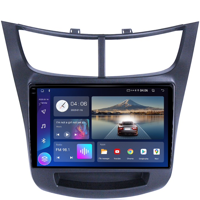 Navigatie dedicata Chevrolet Sail 2015-2018, 4GB RAM 64GB ROM, Quadcore, Android 14, Display QLED 1K 9", DSP, Carplay&Android Auto, Suport camere AHD [2]