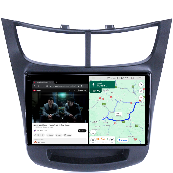 Navigatie dedicata Chevrolet Sail 2015-2018, 4GB RAM 64GB ROM, Quadcore, Android 14, Display QLED 1K 9", DSP, Carplay&Android Auto, Suport camere AHD [4]