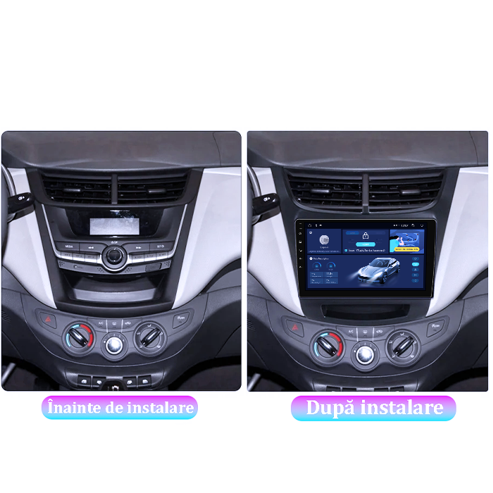 Navigatie dedicata Chevrolet Sail 2015-2018, 4GB RAM 64GB ROM, Octacore, Android 14, Display QLED 9", DSP, Carplay&Android Auto, SIM 4G, Ventilator Activ [2]