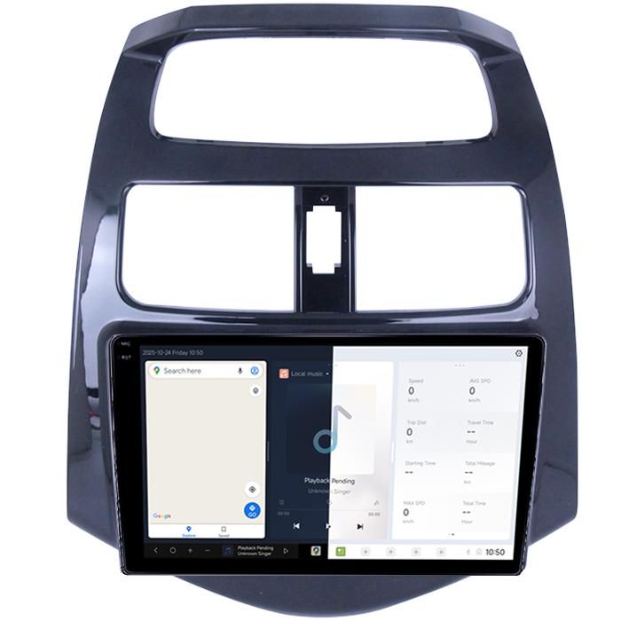 Navigatie dedicata Chevrolet Spark 2010-2014 DUDU3, 4GB RAM 64GB ROM, Octacore, Platforma 8581, Android, Display QLED 9", DSP, Carplay&AndroidAuto [2]