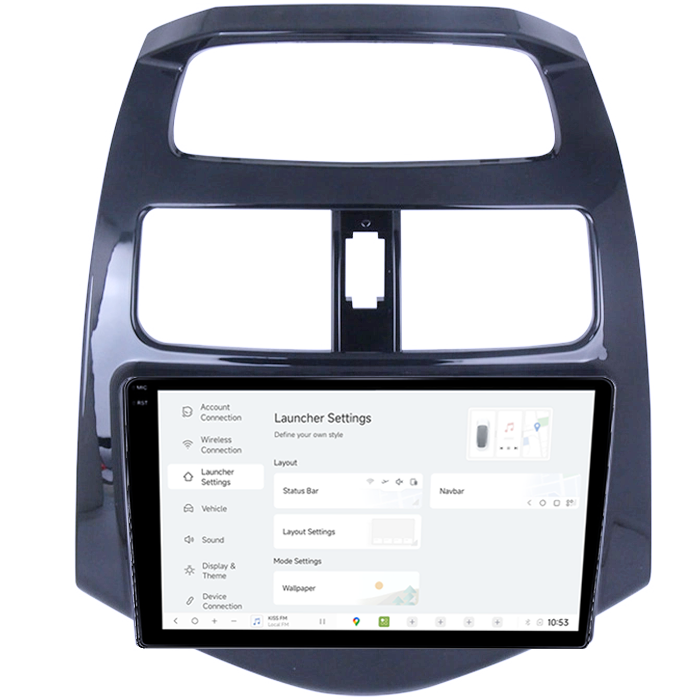 Navigatie dedicata Chevrolet Spark 2010-2014 DUDU3, 4GB RAM 64GB ROM, Octacore, Platforma 8581, Android, Display QLED 9", DSP, Carplay&AndroidAuto [5]
