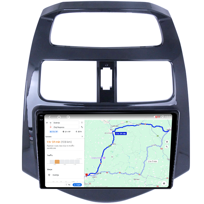Navigatie dedicata Chevrolet Spark 2010-2014, 4GB RAM 64GB ROM, Octacore, Android 14, Display QLED 1K 9", Carplay&Android Auto, SIM 4G, Ventilator Activ [5]