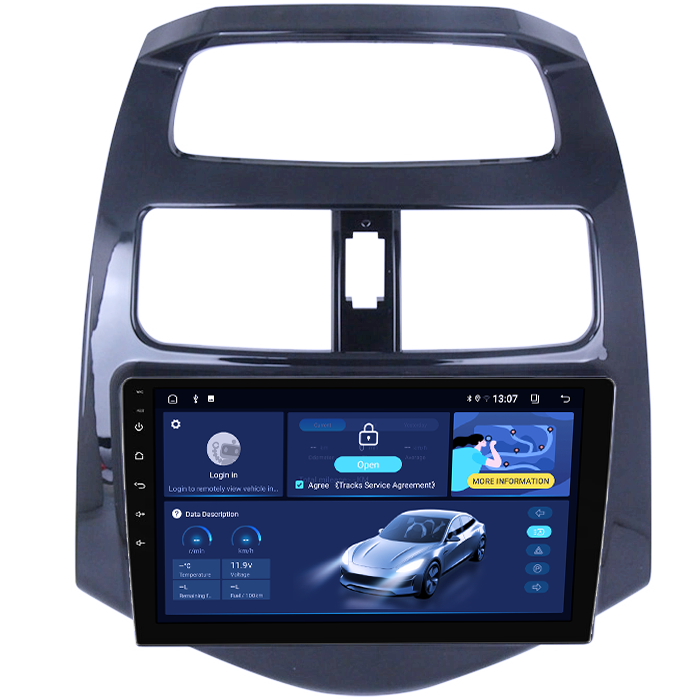 Navigatie dedicata Chevrolet Spark 2010-2014,8GB RAM 128GB ROM, Octacore, Platforma TS18, Android 13, Display QLED 9”, Suporta camera 360º, DSP, Carplay&Android Auto, SIM 4G, Ventilator Activ [4]