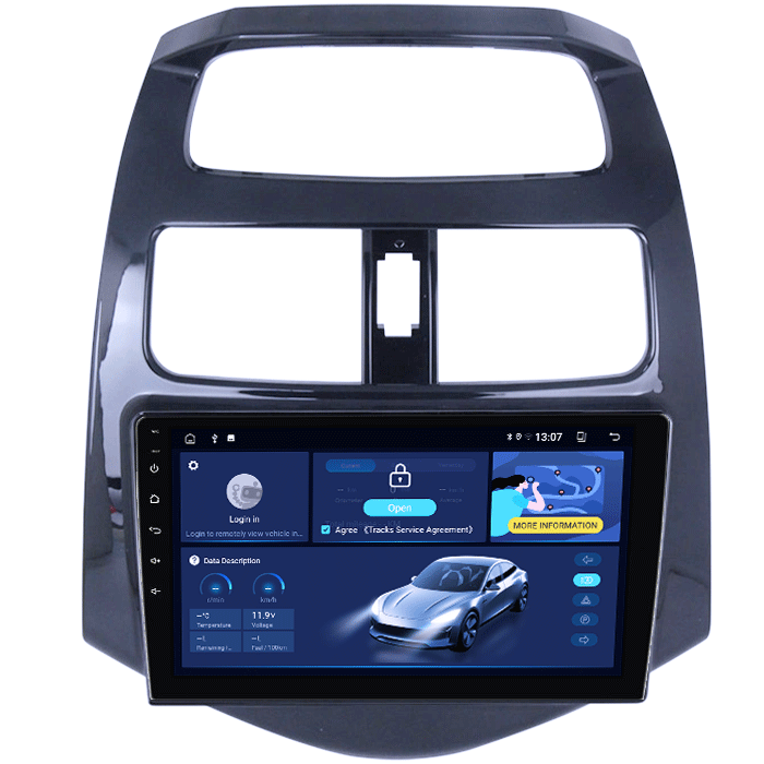 (Resigilata) Navigatie dedicata Chevrolet Spark 2010-2014, Android 13, Wireless Carplay si Android auto 2 GB RAM 32 ROM, Display IPS, 9 inch, Microfon Extern, Full HD [4]