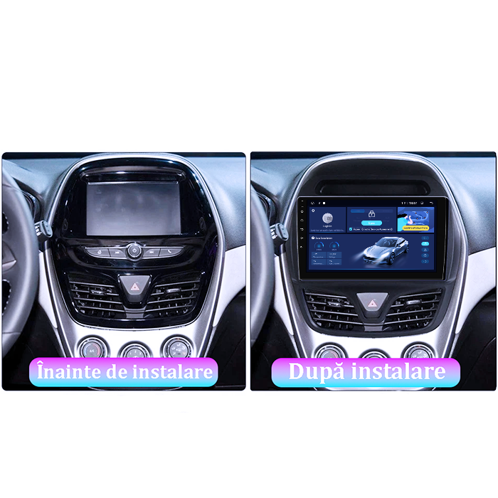 Navigatie dedicata Chevrolet Spark 2015-2018, 4GB RAM 64GB ROM, Quadcore, Android 14, Display QLED 1K 9", DSP, Carplay&Android Auto, Suport camere AHD [5]