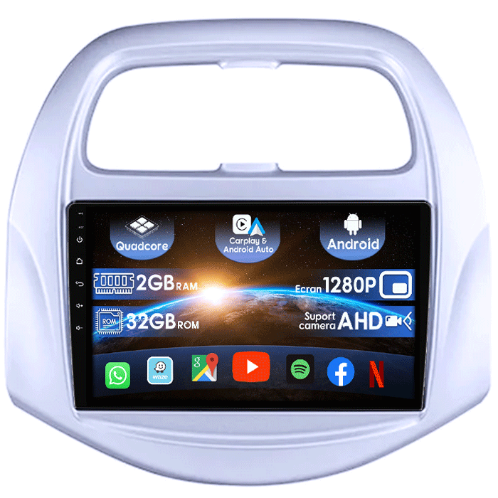 (Resigilata) Navigatie dedicata Chevrolet Spark Beat 2018-2020, 2 GB RAM 32 ROM, Android 13, Wireless Carplay si Android auto, Display IPS, 9 inch, Microfon Extern, Full HD [1]