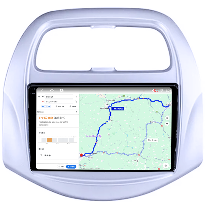 Navigatie dedicata Chevrolet Spark Beat 2018-2020, 4GB RAM 64GB ROM, Procesor Qualcomm Octacore, Android 14, Rezolutie 2K, Display QLED 9", DSP, Carplay&Android Auto, SIM 4G [4]