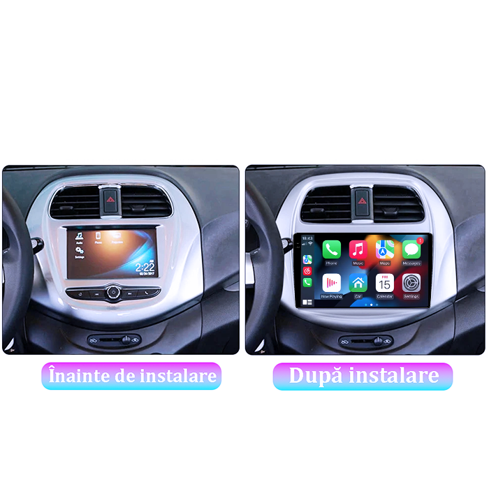 Navigatie dedicata Chevrolet Spark Beat 2018-2020, 4GB RAM 64GB ROM, Procesor Qualcomm Octacore, Android 14, Rezolutie 2K, Display QLED 9", DSP, Carplay&Android Auto, SIM 4G [5]