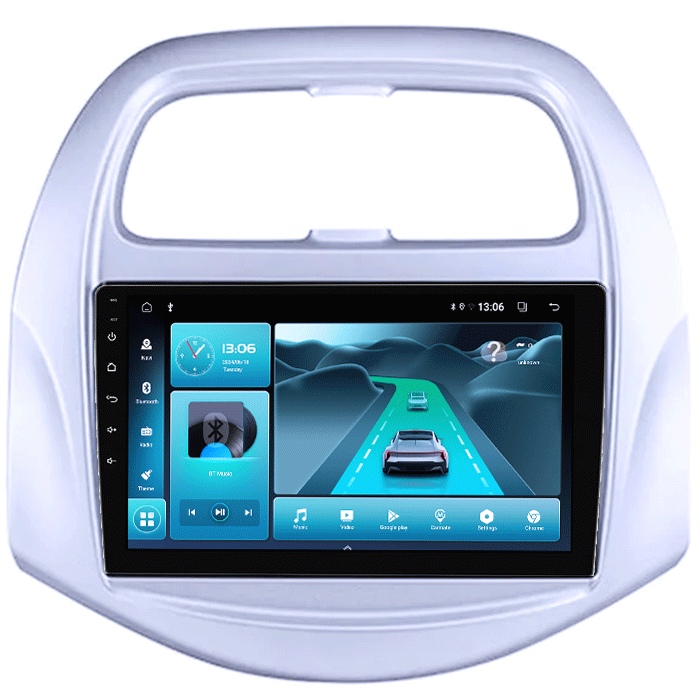 Navigatie dedicata Chevrolet Spark Beat 2018-2020, 4GB RAM 64GB ROM, Android 14, Wireless Carplay si Android auto, Display QLED  9 inch, Microfon Extern, QLED [3]