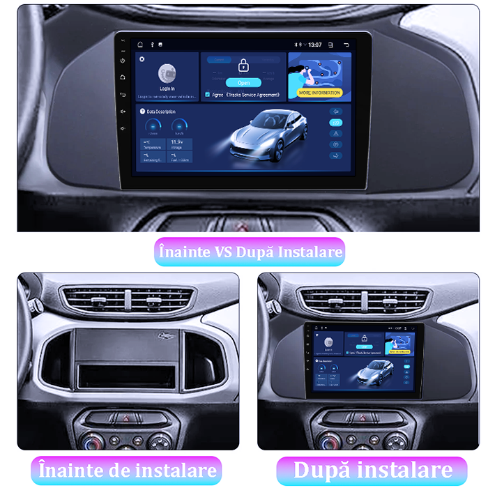Navigatie dedicata Chevrolet Onix 2012-2019 DUDU3, 4GB RAM 64GB ROM, Octacore, Platforma 8581, Android, Display QLED 9", DSP, Carplay&AndroidAuto [6]