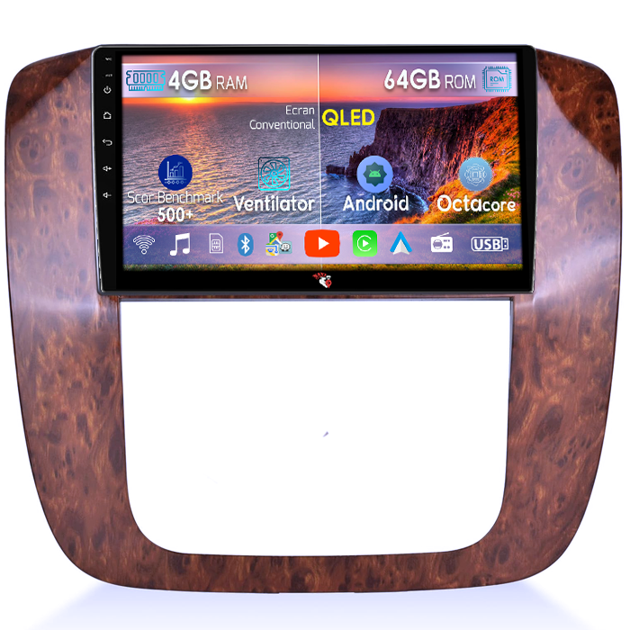 Navigatie dedicata Chevrolet Tahoe 2012, 4GB RAM 64GB ROM, Octacore, Android 14, Display QLED 9", DSP, Carplay&Android Auto, SIM 4G, Ventilator Activ [1]