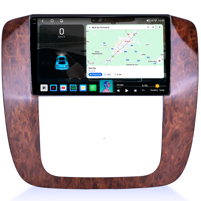 Navigatie dedicata Chevrolet Tahoe 2012, 4GB RAM 64GB ROM, Octacore, Android 14, Display QLED 1K 9", Carplay&Android Auto, SIM 4G, Ventilator Activ [2]
