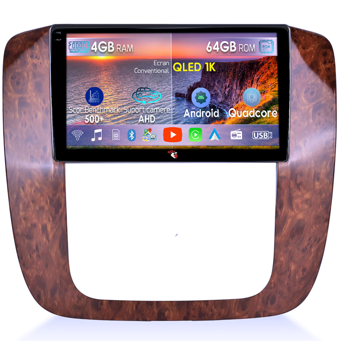 Navigatie dedicata Chevrolet Tahoe 2012, 4GB RAM 64GB ROM, Octacore, Android 14, Display QLED 1K 9", Carplay&Android Auto, SIM 4G, Ventilator Activ [1]