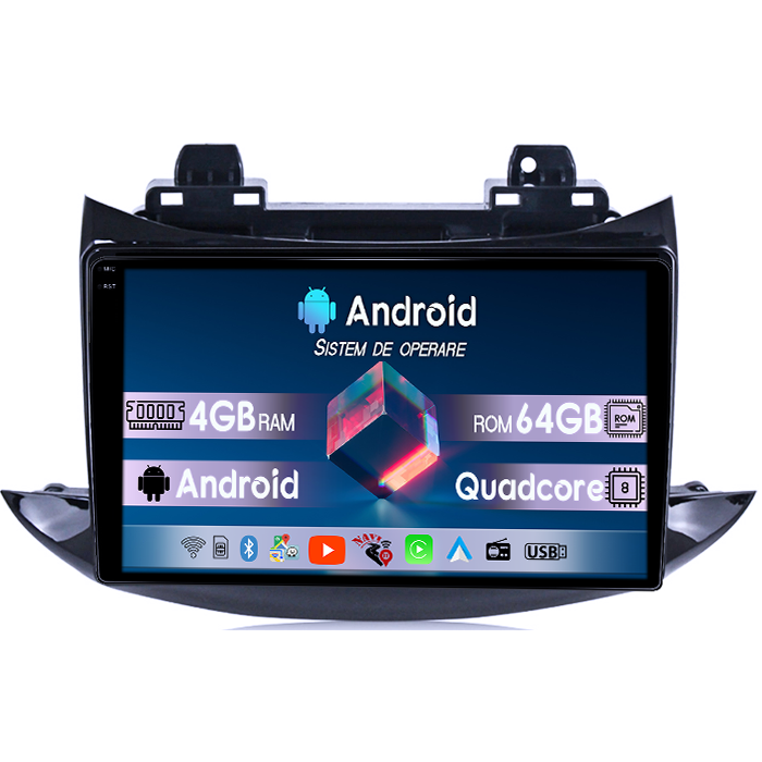 Navigatie dedicata Chevrolet Trax 2013-2020, 4GB RAM 64GB ROM, Quadcore, Android 14, Display QLED 1K 9", DSP, Carplay&Android Auto, Suport camere AHD [1]