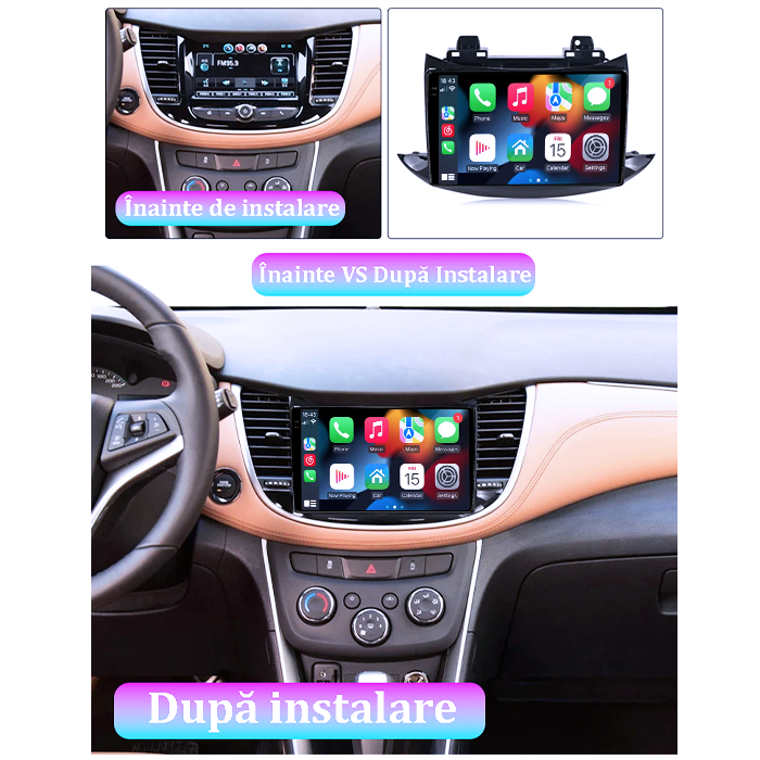 Navigatie dedicata Chevrolet Trax 2013-2020, 4GB RAM 64GB ROM, Procesor Qualcomm Octacore, Android 14, Rezolutie 2K, Display QLED 9", DSP, Carplay&Android Auto, SIM 4G [7]