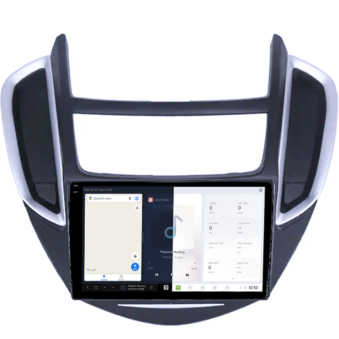 Navigatie dedicata Chevrolet Trax Tracker 2014-2016 DUDU3, 4GB RAM 64GB ROM, Octacore, Platforma 8581, Android, Display QLED 9", DSP, Carplay&AndroidAuto [2]