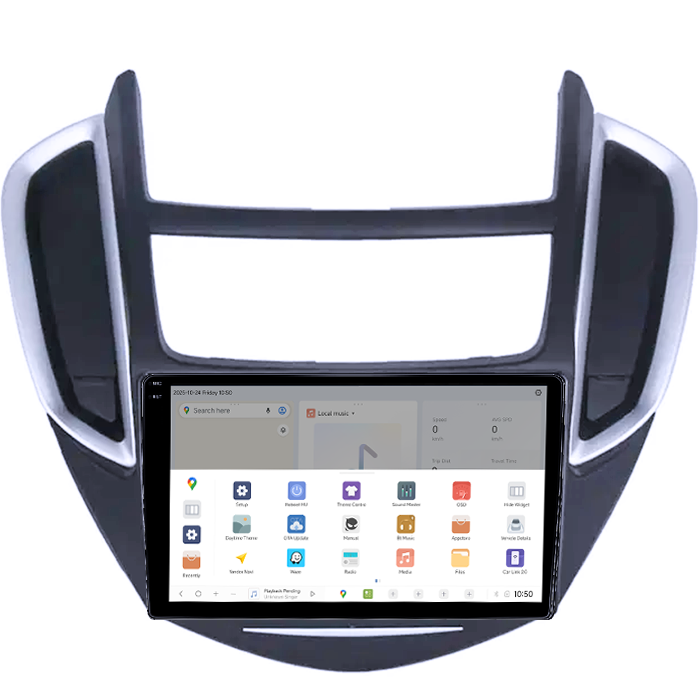 Navigatie dedicata Chevrolet Trax Tracker 2014-2016 DUDU3, 4GB RAM 64GB ROM, Octacore, Platforma 8581, Android, Display QLED 9", DSP, Carplay&AndroidAuto [3]