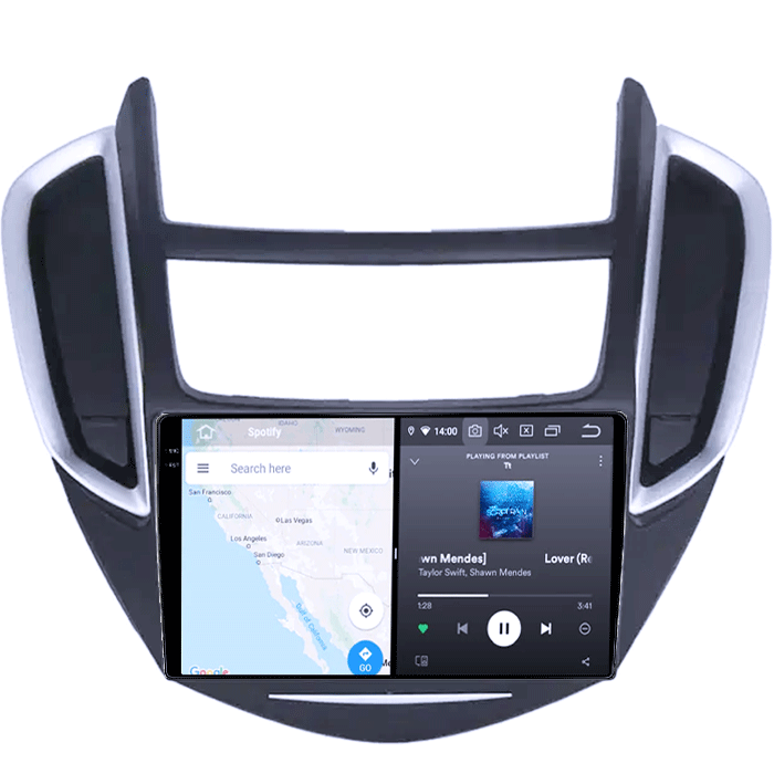 Navigatie dedicata Chevrolet Trax Tracker 2014-2016, 12GB RAM 256GB ROM, Android 13, Rezolutie 2K, Display QLED, 9", DSP, Carplay, Android Auto, Internet, Youtube, Waze, Wi Fi, US [3]