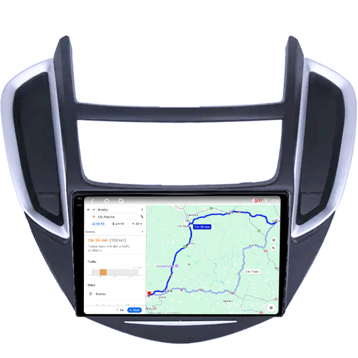 Navigatie dedicata Chevrolet Trax Tracker 2014-2016, 4GB RAM 64GB ROM, Octacore, Android 14, Display QLED 1K 9", Carplay&Android Auto, SIM 4G, Ventilator Activ [4]
