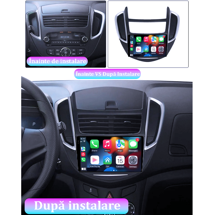 Navigatie dedicata Chevrolet Trax Tracker 2014-2016,4GB RAM 64GB ROM, Procesor Qualcomm Octacore, Android 14, Rezolutie 2K, Display QLED 9", DSP, Carplay&Android Auto, SIM 4G [7]