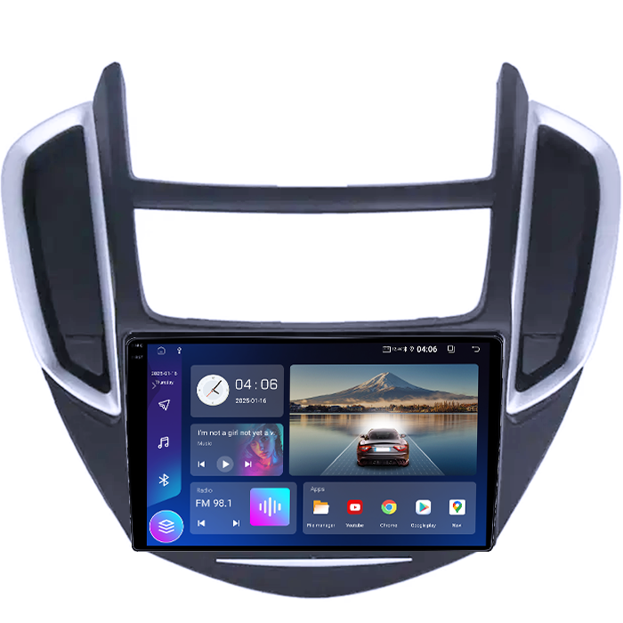 Navigatie dedicata Chevrolet Trax Tracker 2014-2016, 4GB RAM 64GB ROM, Quadcore, Android 14, Display QLED 1K 9", DSP, Carplay&Android Auto, Suport camere AHD [2]