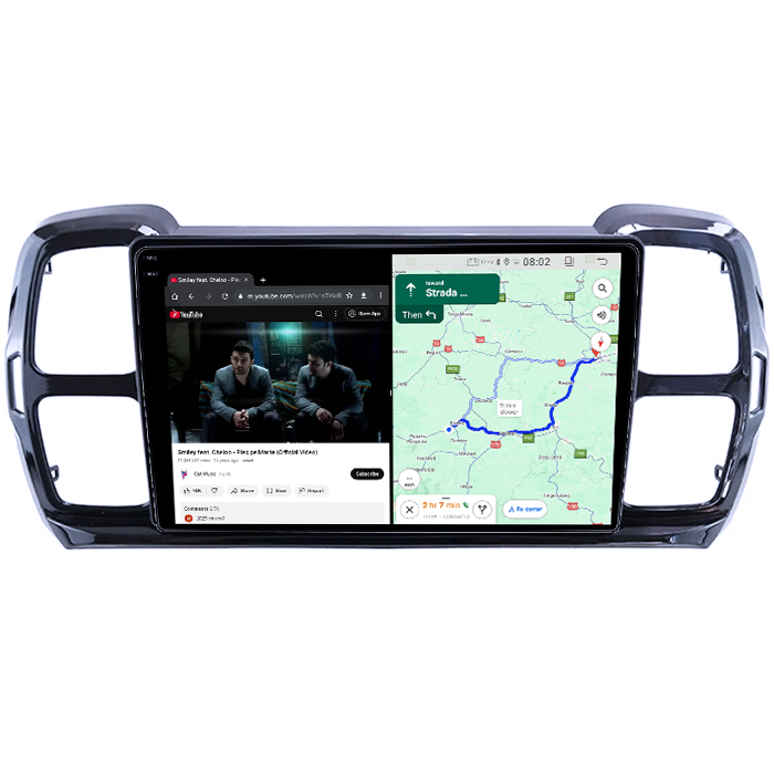 Navigatie dedicata Citroen C5 Aircross 2018+, 12GB RAM 256GB ROM, Android, Rezolutie 2K, Display QLED, 9", DSP, Carplay, Android Auto, Internet, Youtube, Waze, Wi Fi, USB [4]