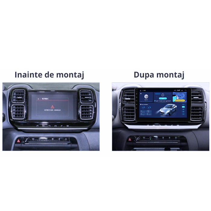 Navigatie dedicata Citroen C5 Aircross 2018+, 12GB RAM 256GB ROM, Android, Rezolutie 2K, Display QLED, 9", DSP, Carplay, Android Auto, Internet, Youtube, Waze, Wi Fi, USB [5]