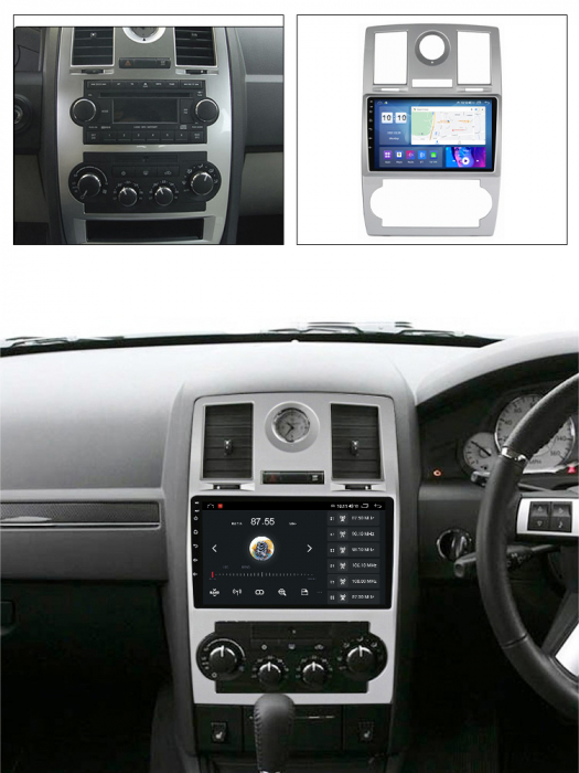 (Resigilata) Navigatie dedicata Chrysler 300C 2004-2011, 2 GB RAM 32 ROM, Android 13, Ecran Full HD, Display 9",Carplay, Android Auto, Internet, Youtube , Waze , Wi Fi , Usb , Bluetooth , Mirrorli [6]