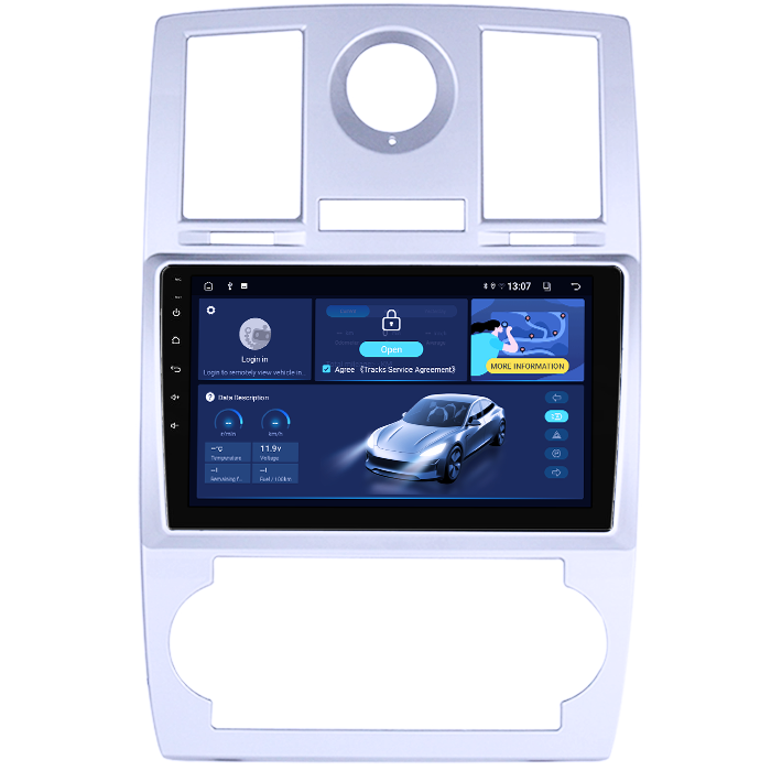 Navigatie dedicata Chrysler 300C 2004-2011, 8GB RAM 128GB ROM, Octacore, Platforma TS18, Android 13, Display QLED 9”, Suporta camera 360º, DSP, Carplay&Android Auto, SIM 4G, Ventilator Activ [2]