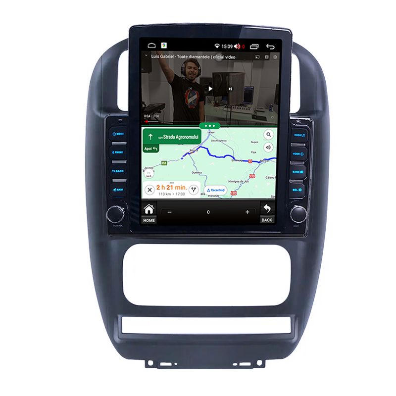 Navigatie dedicata Dodge Caravan 2000-2007 Tesla Style, Android, 9.7 inch , 8+128GB, Internet, Aplicatii, Waze, GPS [5]