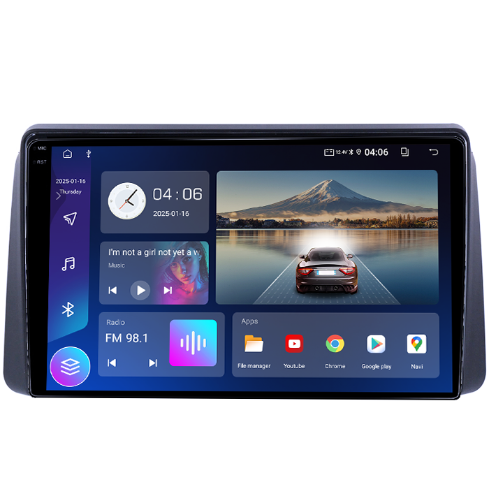 Navigatie dedicata Chrysler Grand Voyager 2011-2015, 4GB RAM 64GB ROM, Quadcore, Android 14, Display QLED 1K 9", DSP, Carplay&Android Auto, Suport camere AHD [2]