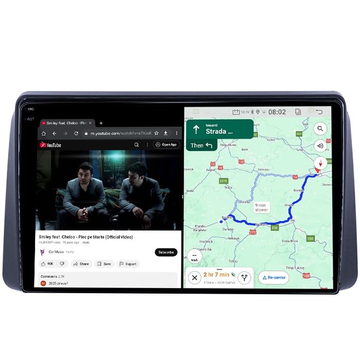 Navigatie dedicata Chrysler Grand Voyager 2011-2015, 4GB RAM 64GB ROM, Quadcore, Android 14, Display QLED 1K 9", DSP, Carplay&Android Auto, Suport camere AHD [4]