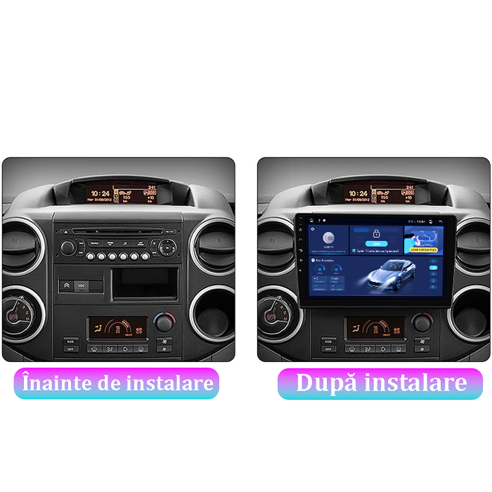 Navigatie dedicata Citroen Berlingo 2008-2019 DUDU3, 4GB RAM 64GB ROM, Octacore, Platforma 8581, Android, Display QLED 9", DSP, Carplay&AndroidAuto [6]
