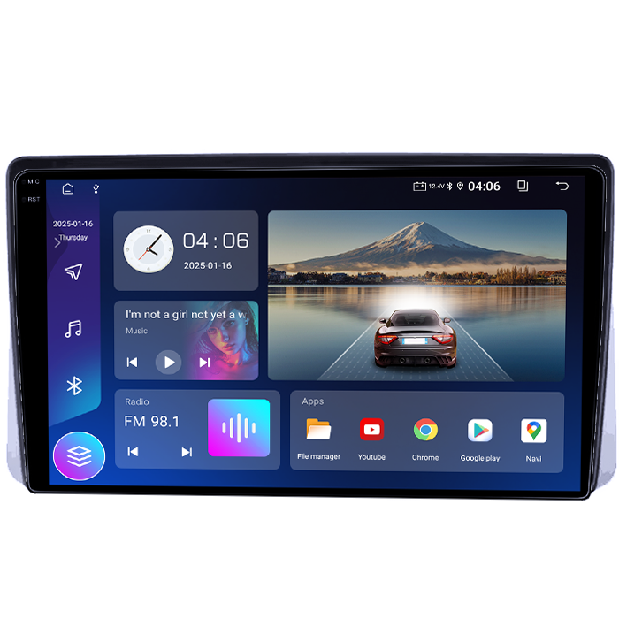 Navigatie dedicata Chrysler Grand Voyager 2013-2016, 4GB RAM 64GB ROM, Quadcore, Android 14, Display QLED 1K 9", DSP, Carplay&Android Auto, Suport camere AHD [2]