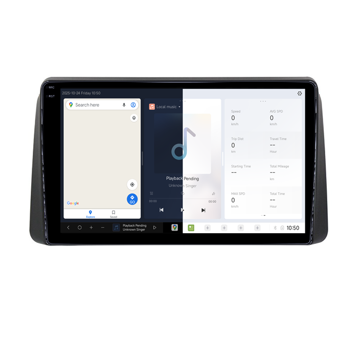 Navigatie dedicata Chrysler Grand Voyager 2011-2015 DUDU3, 4GB RAM 64GB ROM, Octacore, Platforma 8581, Android, Display QLED 9", DSP, Carplay&AndroidAuto [2]