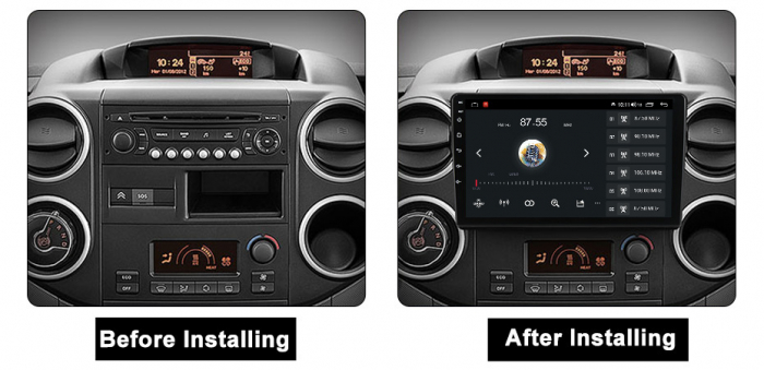 Navigatie dedicata Citroen Berlingo 2008-2009, 4GB RAM 64GB ROM, Octacore, Android 13, Display QLED 9", DSP, Carplay, Android Auto, Internet, Youtube, Waze, WIFI, Bluetooth [4]