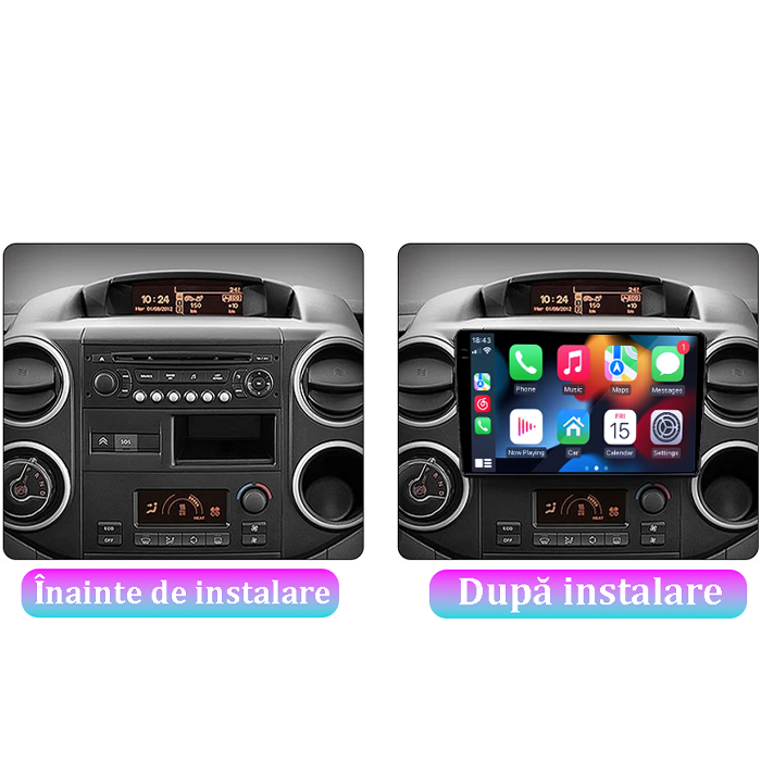 Navigatie dedicata Citroen Berlingo 2008-2019, 4GB RAM 64GB ROM, Procesor Qualcomm Octacore, Android 14, Rezolutie 2K, Display QLED 9", DSP, Carplay&Android Auto, SIM 4G [7]