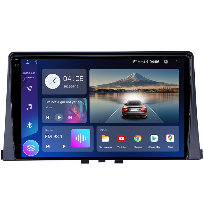 Navigatie dedicata Citroen Berlingo 2018-2020, 4GB RAM 64GB ROM, Quadcore, Android 14, Display QLED 1K 9", DSP, Carplay&Android Auto, Suport camere AHD [2]